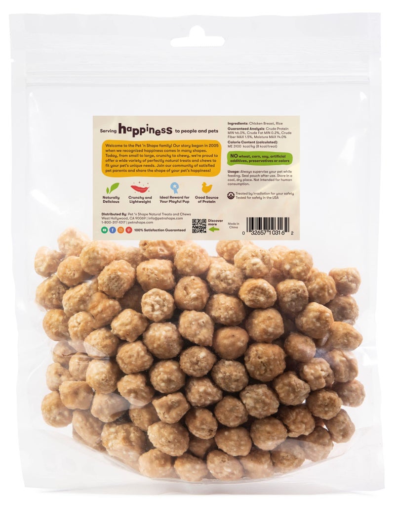 Pet 'n Shape Chik 'n Rice Balls Dog Treats - 1 Pound - Image 2